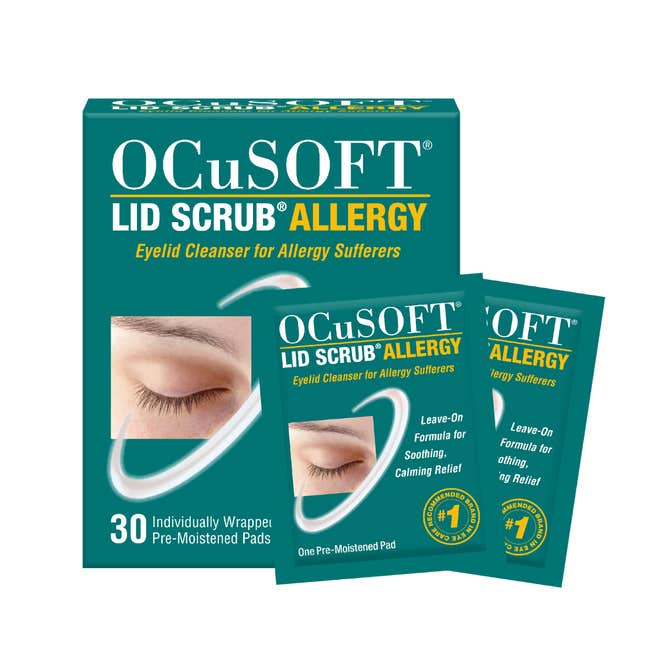 OCuSOFT Lid Scrub Allergy Eyelid Cleanser - 30/BOX