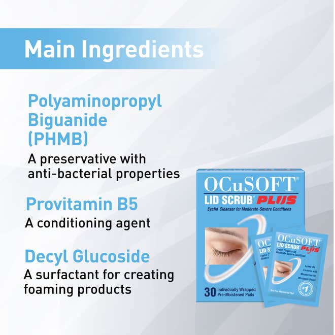 OCuSOFT Lid Scrub PLUS Pre-Moistened Pads - 30/BOX
