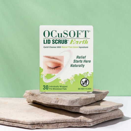 OCUSOFT LID SCRUB EARTH 30CT