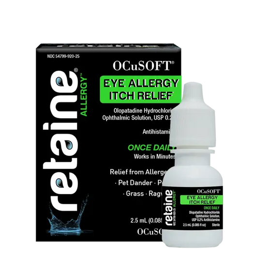 OCuSOFT Retaine Allergy Itch Relief Eye Drops 2.5 mL